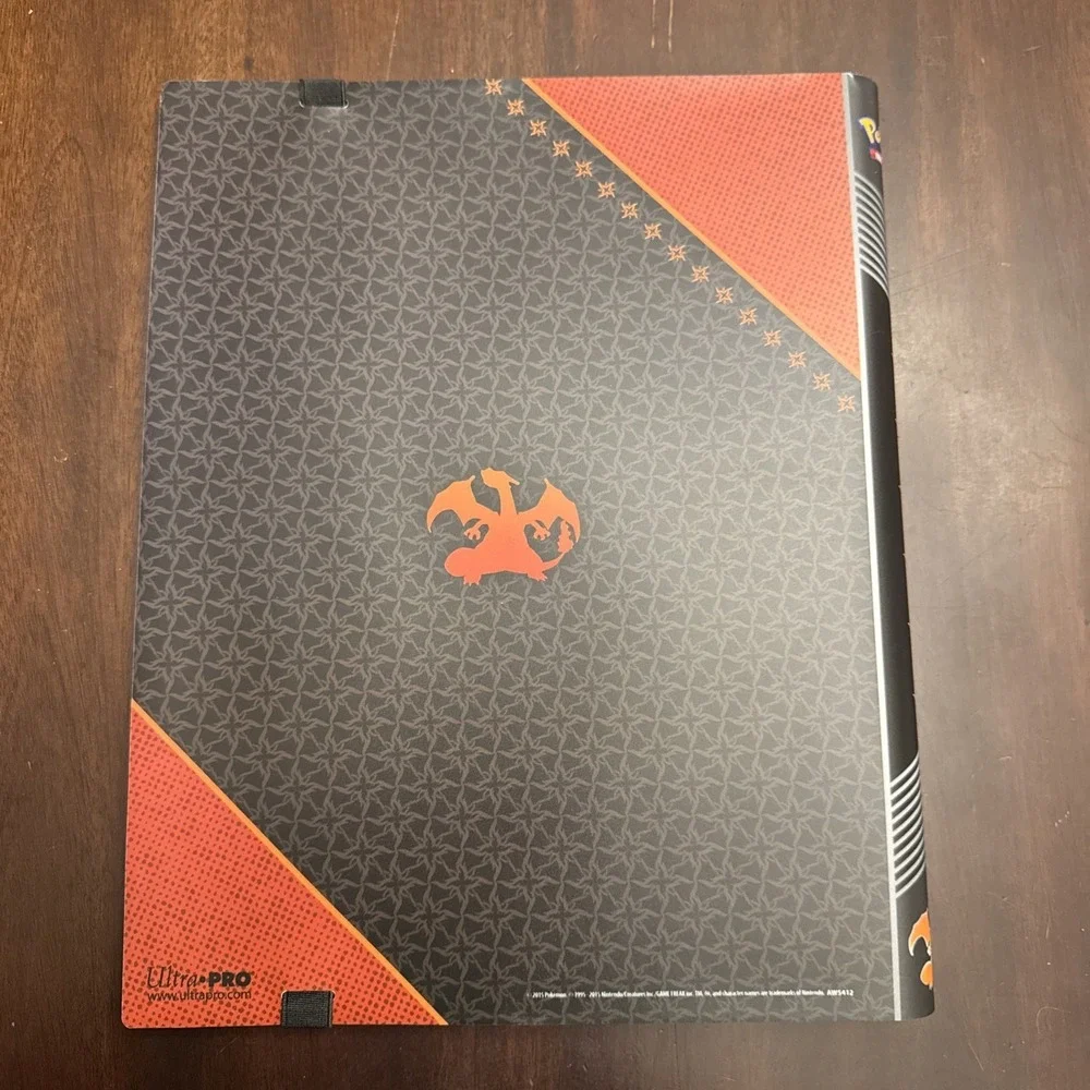 Pokemon: Charizard 9-Pocket Full-View PRO Binder Red Trading Card Display FLAWED